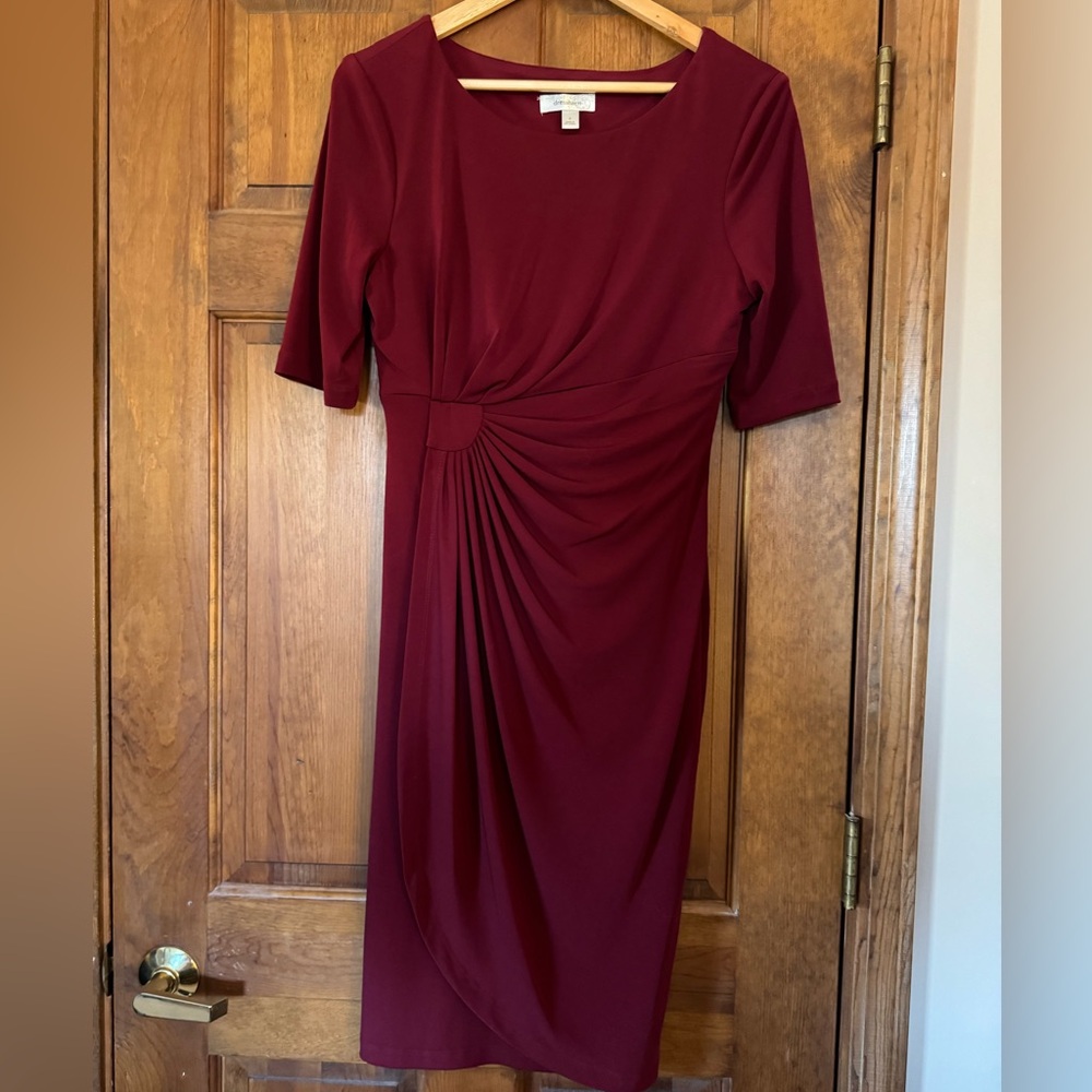 Lovely maroon fitted dress